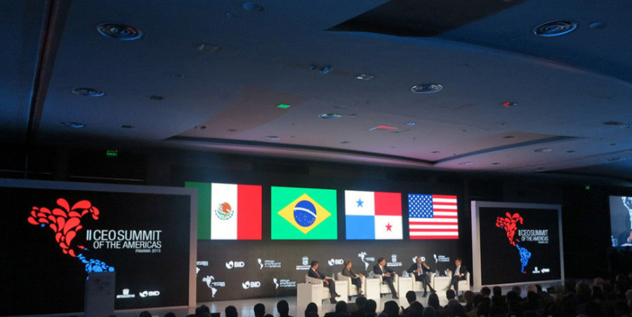 Indoor P4 LED-Display in einer Konferenz
